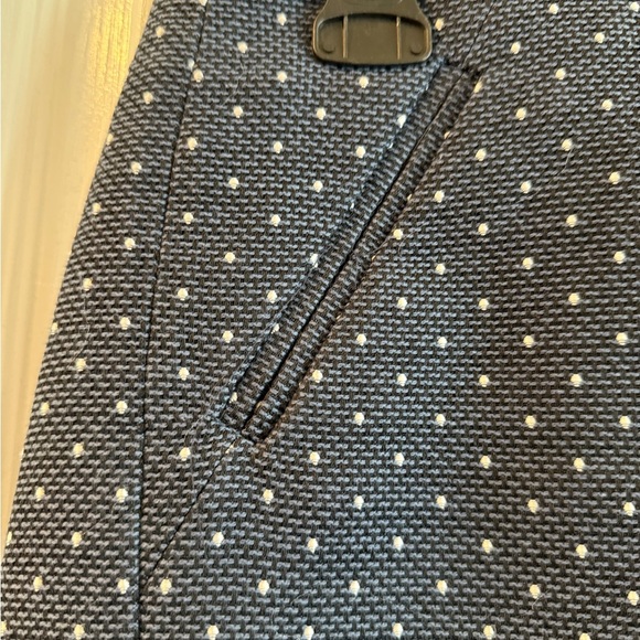 Loft Navy Blue Polka Dot Skirt Size 4 Preppy Business Casual Office - Picture 5 of 7